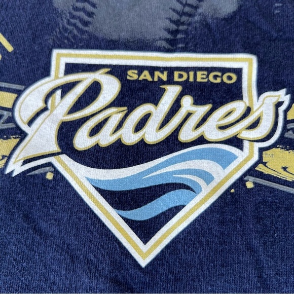 Vintage Majestic San Diego Padres Baseball MLB Merch Short Sleeve T-Shirt Large - Picture 7 of 10